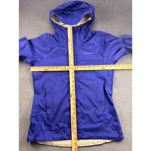 Patagonia Rain Jacket, Purple, Vented Underarms, Women's Small - Picture 3 of 11